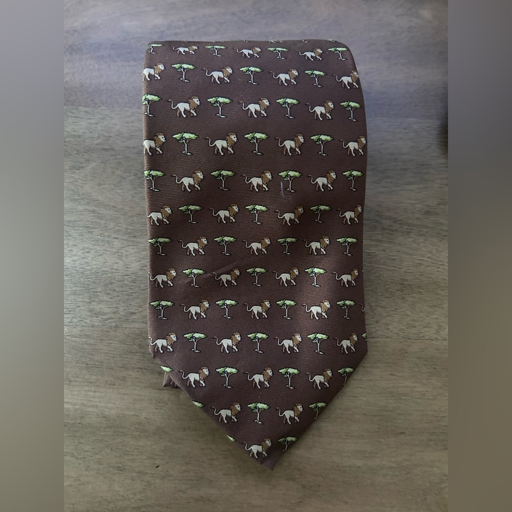 Brooks Brothers 346 Silk Brown Safari Tie